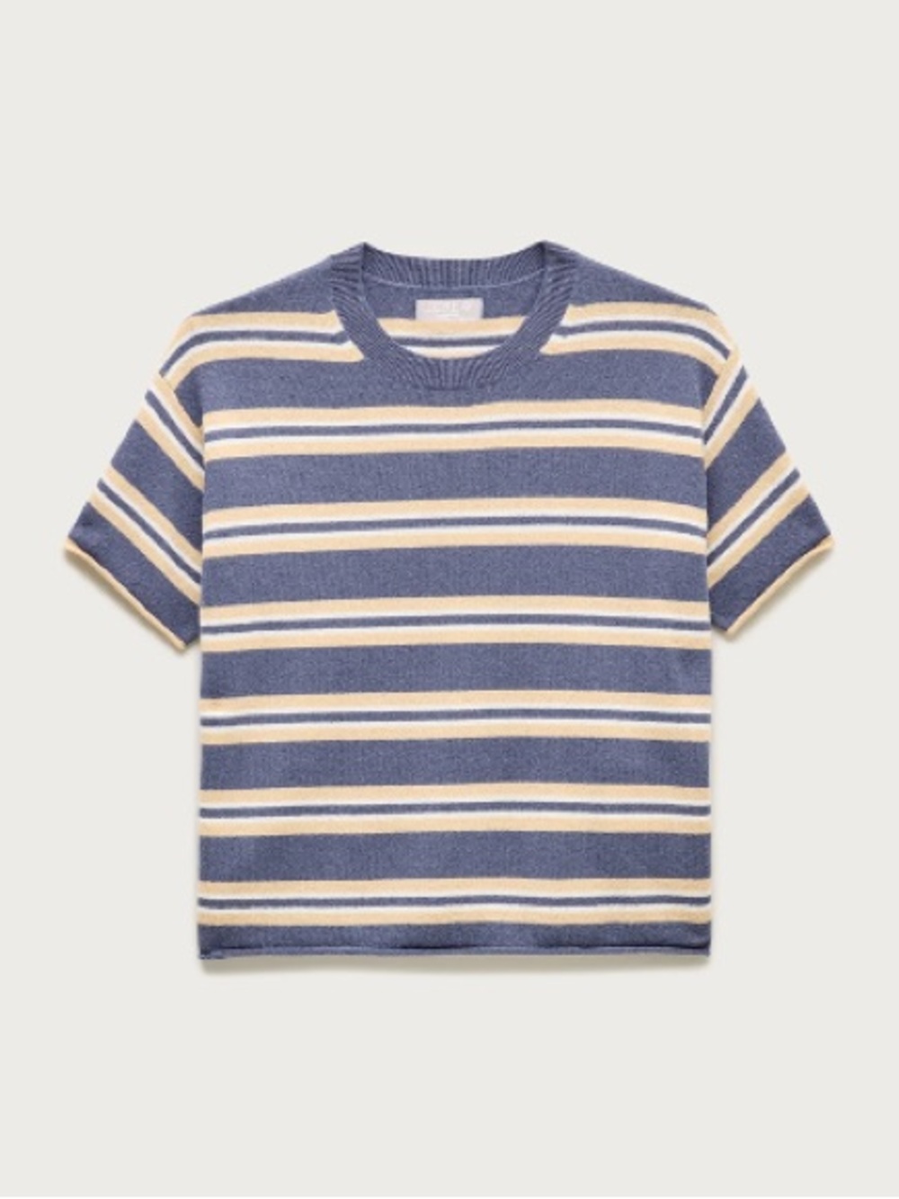 J. Crew Cashmere Relaxed T-shirt in Stripe - Small